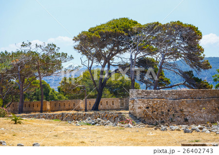fortress Fortezza in Rethymno on Crete, Greece fortress Fortezza in Rethymno on Crete, Greece 26402743