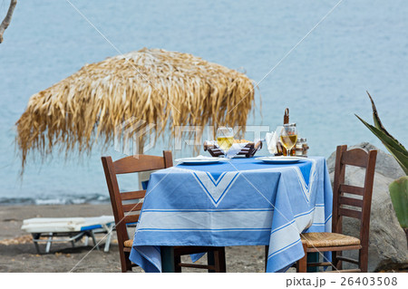 Restaurant on the beach Restaurant on the beach 26403508