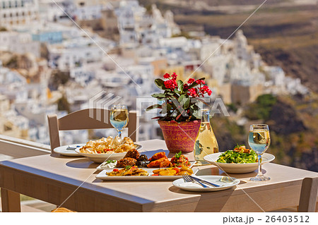 Romantic dinner, Santorini 26403512