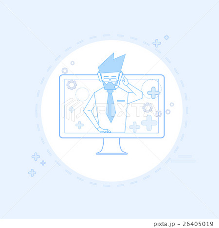 Business Man Consulting Support Chat Communication 26405019