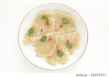 韓国料理のカムジャジョンジャガイモパンケーキの写真素材