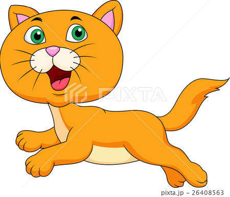 Cute cartoon running 26408563