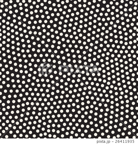 Vector Seamless Black and White Dots Jumble 26411935