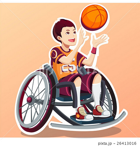 Sport For Children With Disabled Activity のイラスト素材