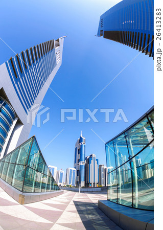 Dubai with Emirate towers, United Arab Emirates Dubai with Emirate towers, United Arab Emirates 26413283