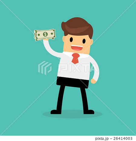 Businessman holding dollar.bribe, donation, payday Businessman holding dollar.bribe, donation, payday 26414003
