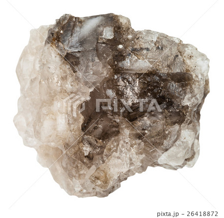 piece of halite (rock salt) stone isolated 26418872