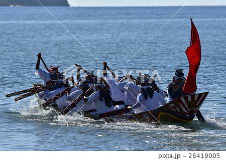 西表島　祖納の節祭　ハーリー　爬竜船 26419005