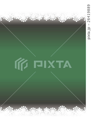 背景素材壁紙 枠 フレーム 雪の結晶 クリスマス 誕生会 パーティー 冬景色 デコレーション 飾り のイラスト素材