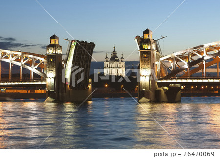 Bolsheokhtinsky bridge. St. Petersburg. Russia. 26420069