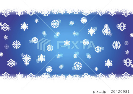 背景素材壁紙 スノーホワイト 雪の結晶 クリスマス 誕生会 パーティー 冬 オーナメント 模様 柄 のイラスト素材 26420981 Pixta