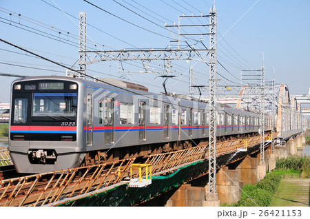 堀切橋を渡る3000オ型京成電車 堀切橋を渡る3000オ型京成電車 26421153