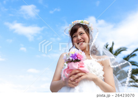 マタニティフォト　ウエディングドレス姿 26423070