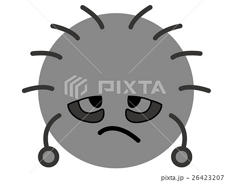 カビのイラストのイラスト素材