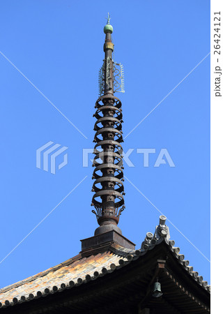 四国霊場第51番札所「石手寺」三重塔の相輪 26424121