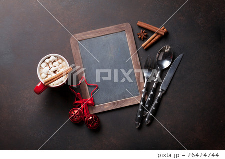Chalkboard for your christmas menu Chalkboard for your christmas menu 26424744
