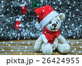 crochet teddy bear in a red Christmas hat 26424955