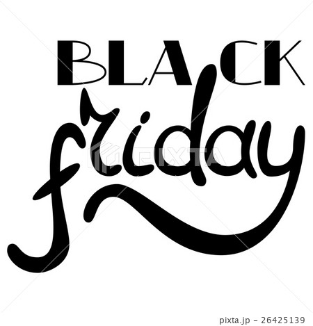 Black Friday hand drawn lettering text Black Friday hand drawn lettering text 26425139