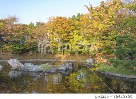 都立公園である猿江恩賜公園の池(東京都江東区) 都立公園である猿江恩賜公園の池(東京都江東区) 26425350