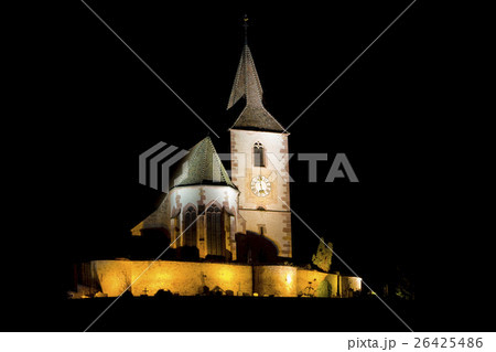 Hunawihr at night, Alsace, France 26425486