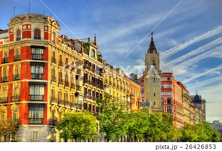 Typical building in the centre of Madrid, Spain 26426853