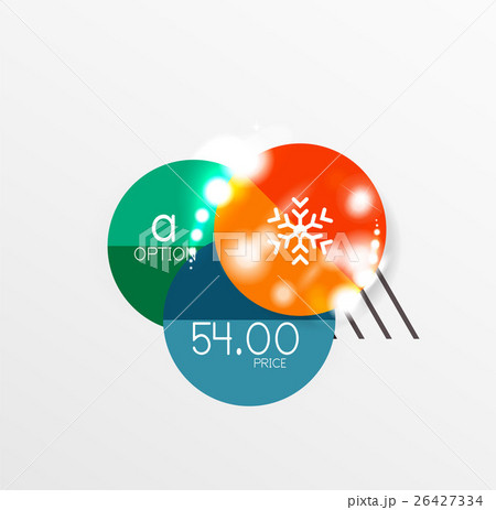 Christmas sale stickers with sample promo text 26427334