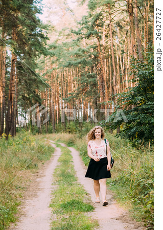Young Pretty Plus Size Caucasian Happy Smiling Young Pretty Plus Size Caucasian Happy Smiling 26427727