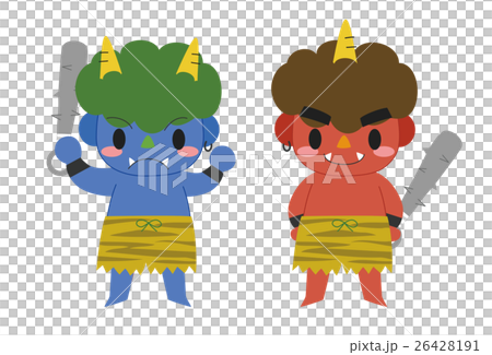 青鬼と赤鬼のイラスト素材 [26428191] - PIXTA