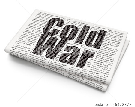 Political concept: Cold War on Newspaper 26428377