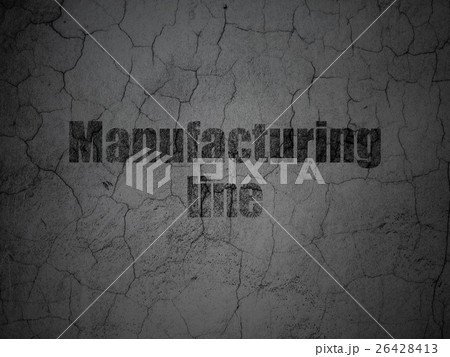 Industry concept: Manufacturing Line on grunge Industry concept: Manufacturing Line on grunge 26428413