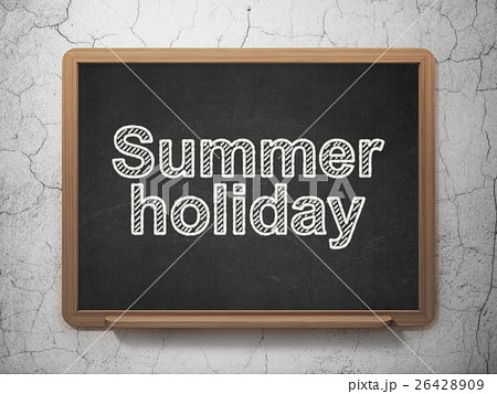 Tourism concept: Summer Holiday on chalkboard Tourism concept: Summer Holiday on chalkboard 26428909