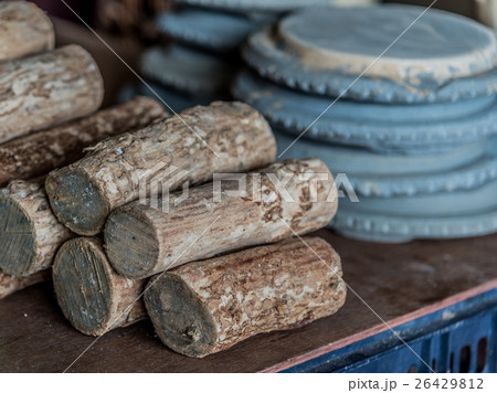 Thanaka woods and Kyauk pin stone slabs, Myanmar 26429812