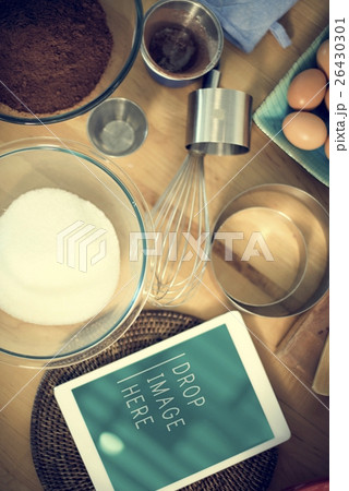 Bakery Baking Cook Eggs Pastry Ingredients Concept Bakery Baking Cook Eggs Pastry Ingredients Concept 26430301