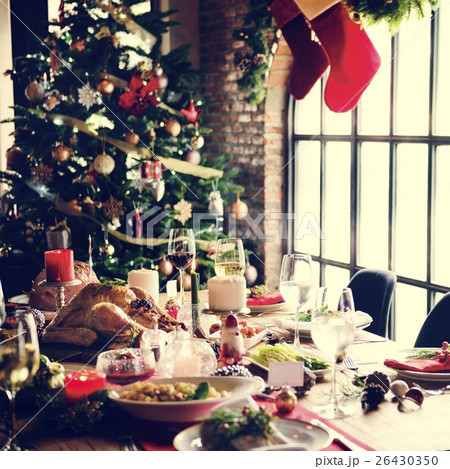 Family Together Christmas Celebration Concept 26430350