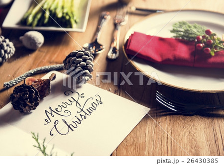 Merry Christmas Card Present Concept 26430385