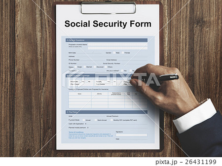 Social Security Benefits Form Concept 26431199