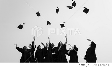 Successful Masters PHD Graduation College Concept 26432021