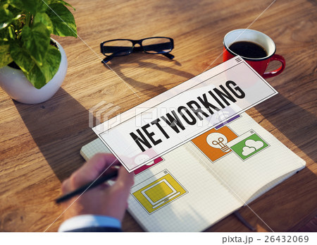 Communication Technology Online Networking Connection Concept 26432069