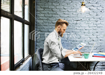Businessman Laptop Planning Strategy Working Concept 26432249