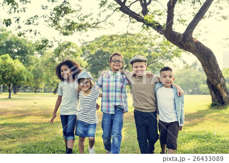 Casual Children Cheerful Cute Friends Kids Concept Casual Children Cheerful Cute Friends Kids Concept 26433089
