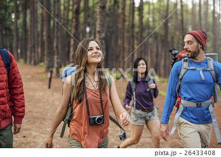 People Friendship Hangout Traveling Destination Camping Concept 26433408