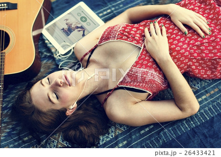 Beach Summer Holiday Vacation Traveling Relaxation Concept Beach Summer Holiday Vacation Traveling Relaxation Concept 26433421