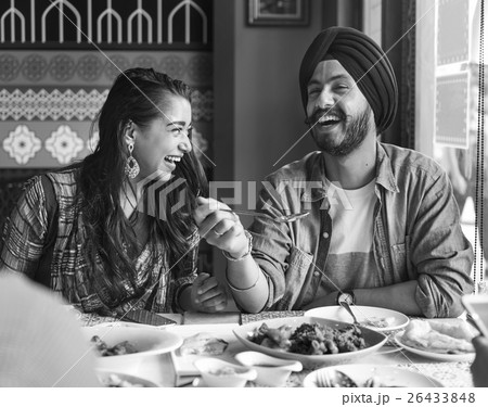 Indian Ethnicity Meal Food Roti Naan Curry Concept 26433848
