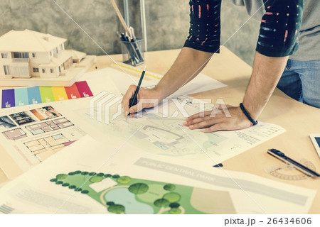 Design Studio Architect Creative Occupation Blueprint Concept 26434606