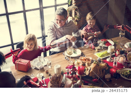 Family Together Christmas Celebration Concept 26435175