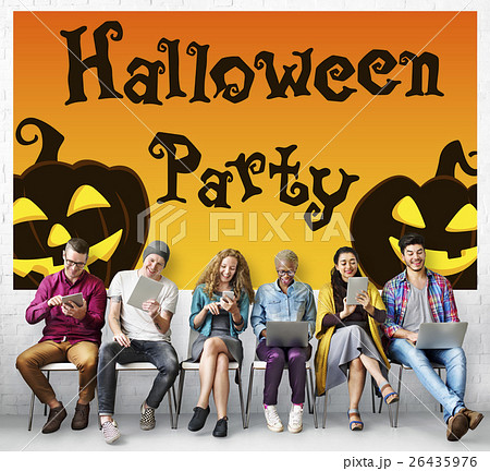 Halloween Bat Pumpkin Lantern Scary Graphic Concept Halloween Bat Pumpkin Lantern Scary Graphic Concept 26435976