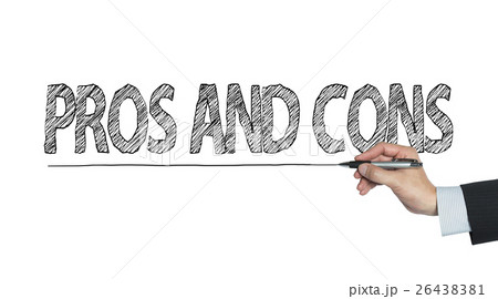 pros and cons written by hand 26438381