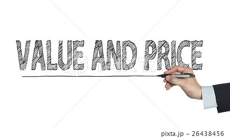 value and price written by hand 26438456