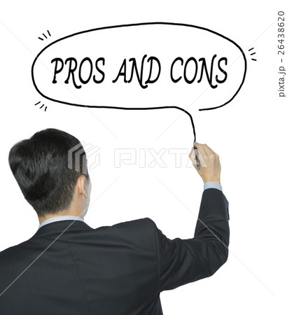 pros and cons written by man 26438620