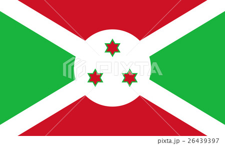 Official vector flag of Burundi . Official vector flag of Burundi . 26439397